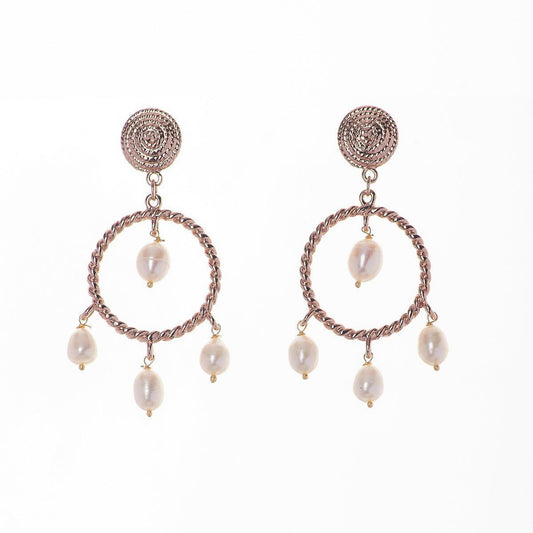 Hanging drop pearl Earring - Chandrani Pearls