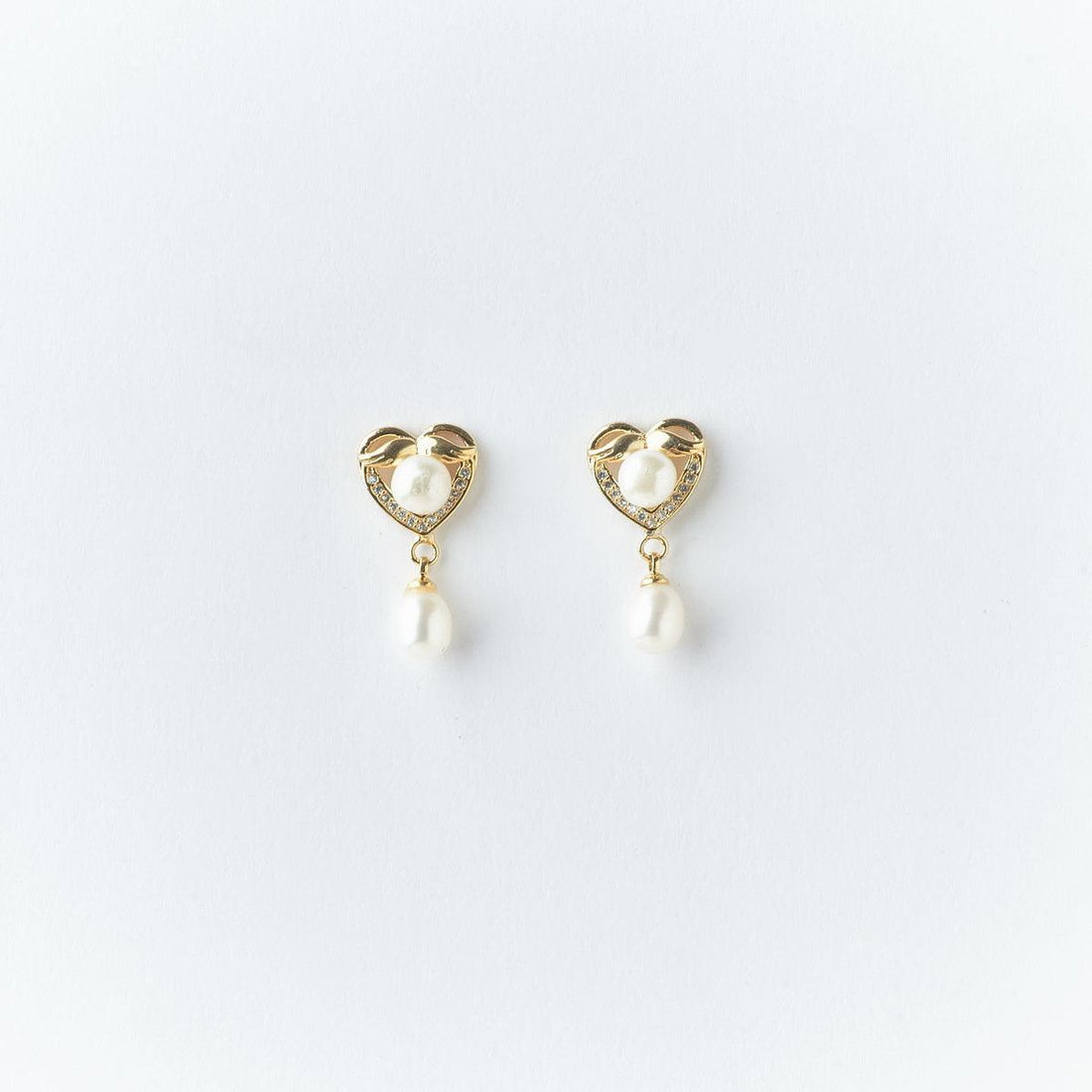 Heart Shaped Pearl Hanging Earring - Chandrani Pearls