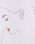 Heart White Stud Pearl Earring - Chandrani Pearls
