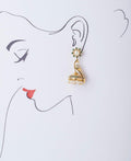 Heirloom Golden Peacock Pearl Earrings - Chandrani Pearls