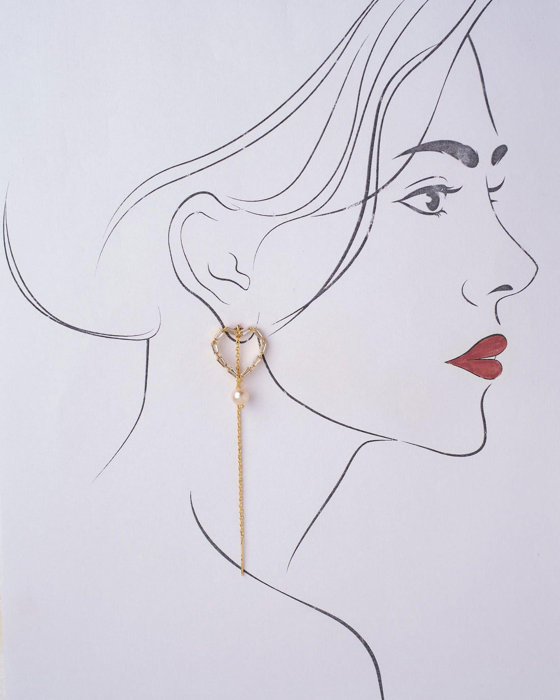 Hridayanuga - Sound Of The Heart Pearl Earring - Chandrani Pearls