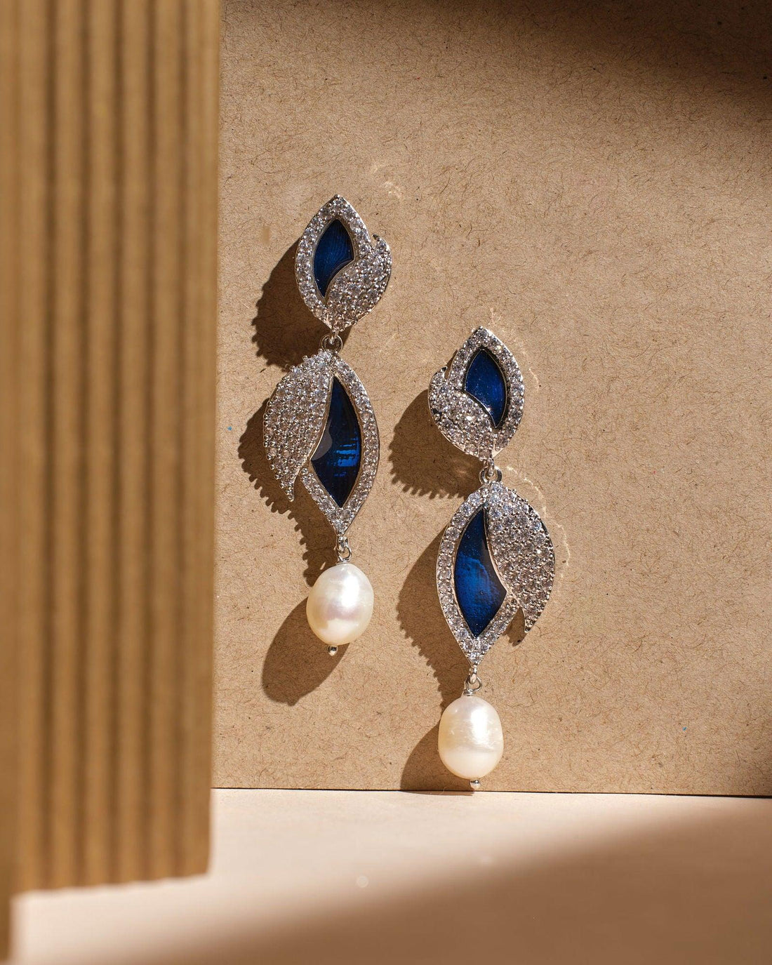 Impeccable Elegance Drop Pearl Earrings - Chandrani Pearls
