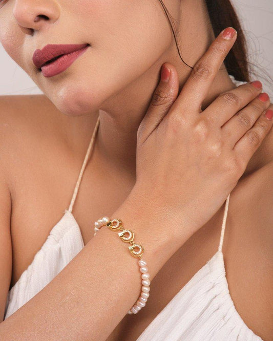 Indira Pink Pearl Bracelet - Chandrani Pearls