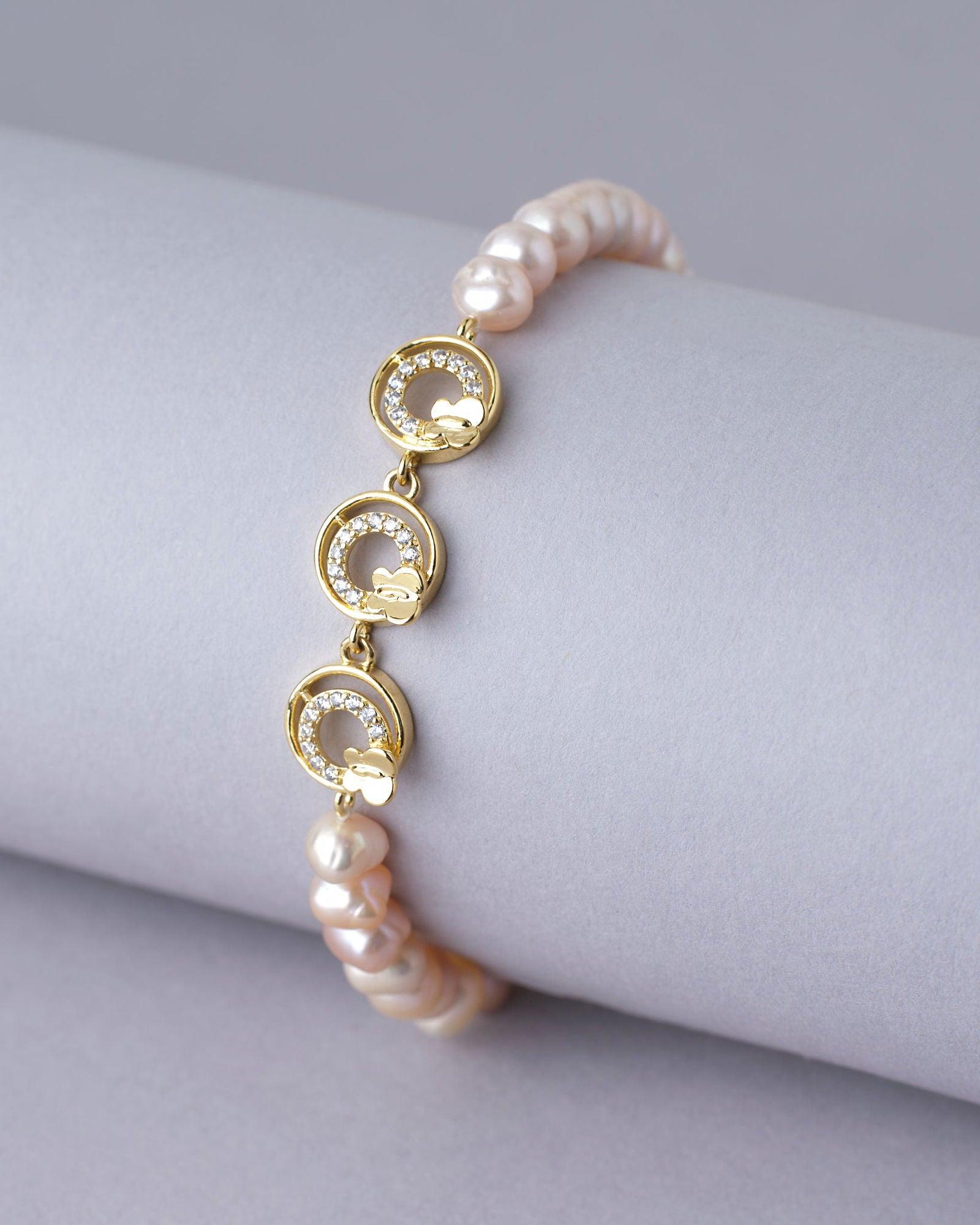 Indira Pink Pearl Bracelet - Chandrani Pearls