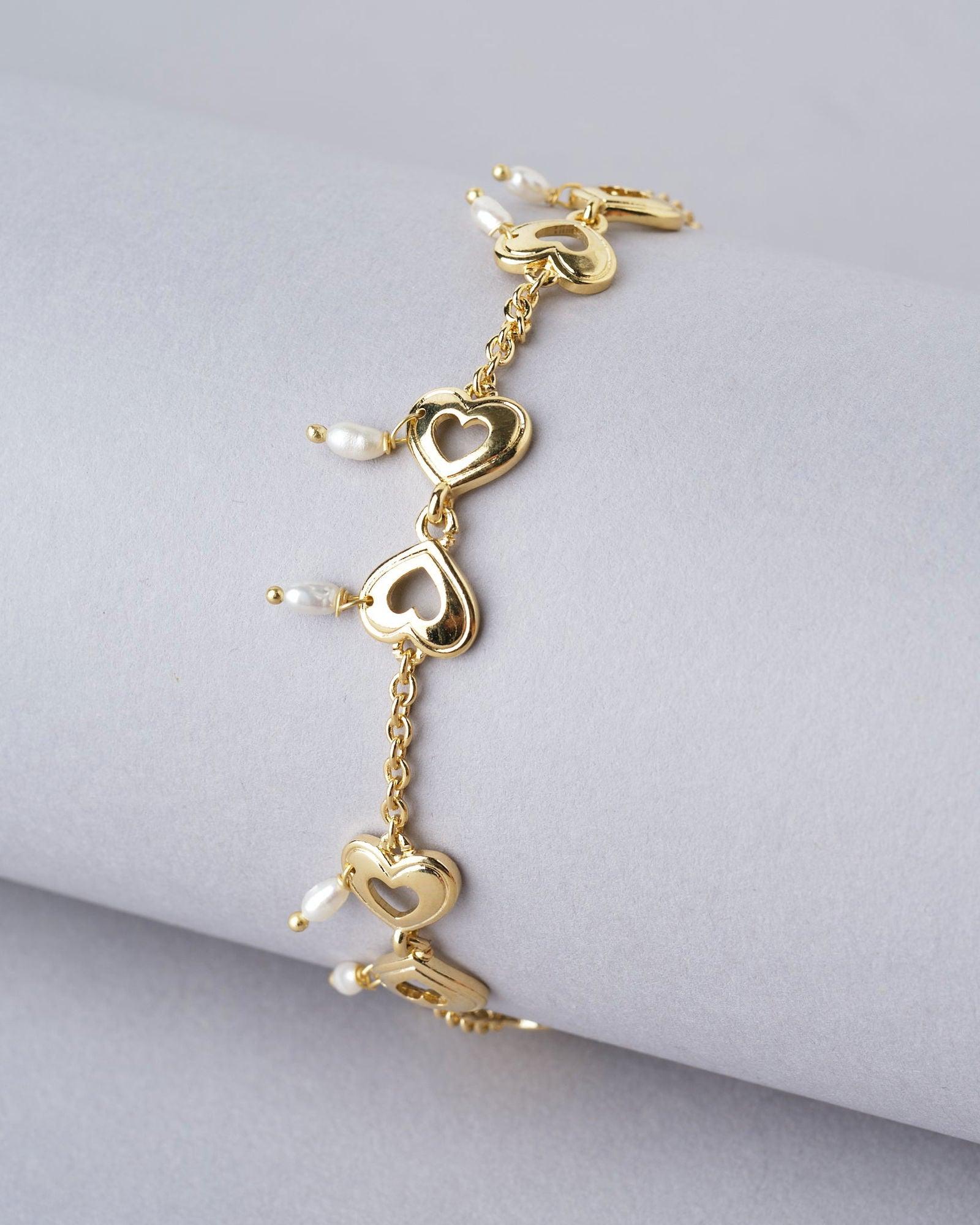 Irresistibly Stylish Link Pearl Bracelet - Chandrani Pearls