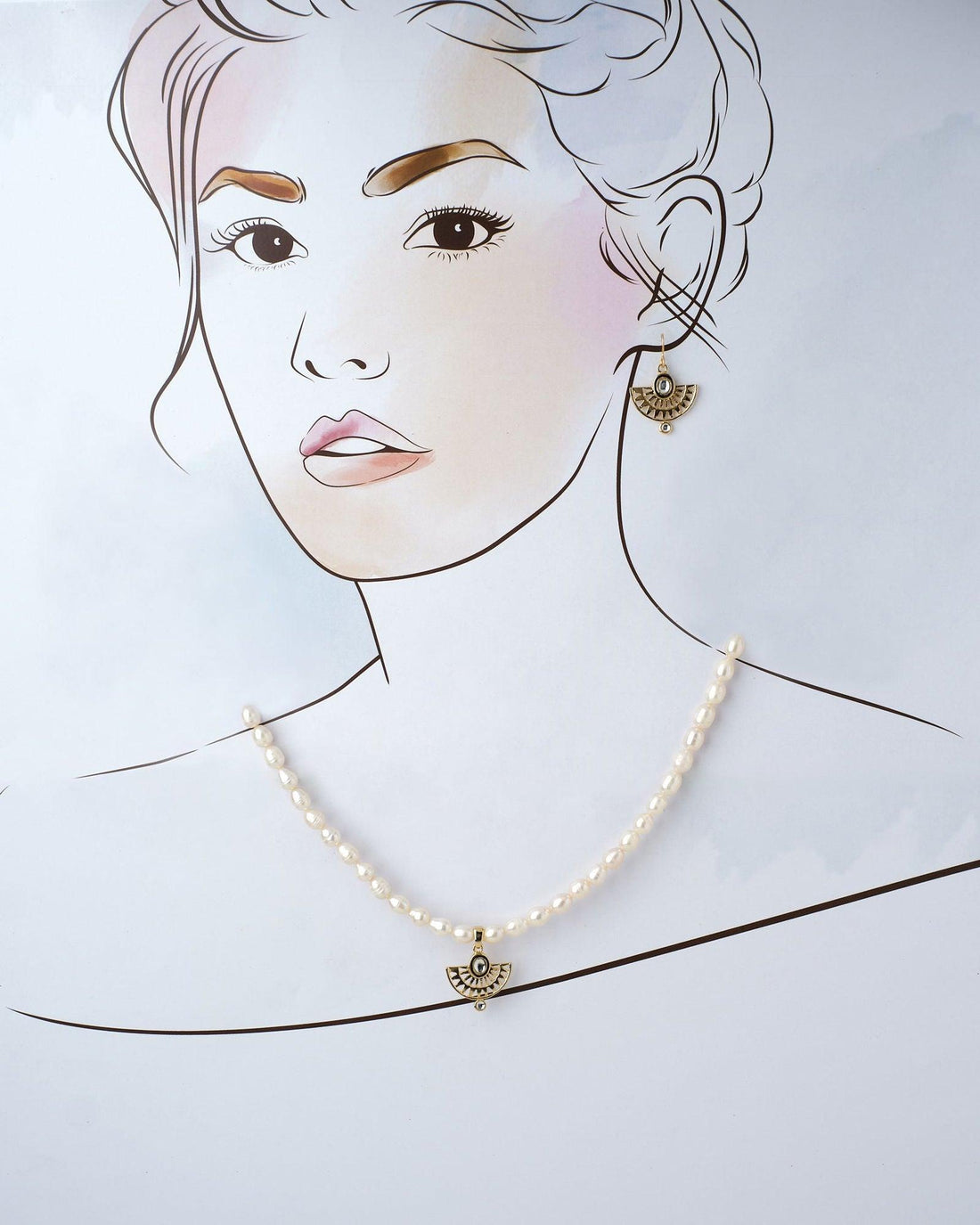 Lavish Luminary Pearl Necklace Set - Chandrani Pearls