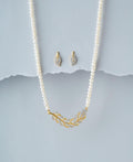 Leaf Pearl Necklace Set - Chandrani Pearls