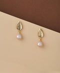 Leaf Real Pearl Hang Earring - Chandrani Pearls