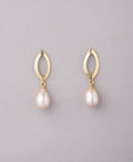 Leaf Real Pearl Hang Earring - Chandrani Pearls