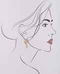 Leaf Real Pearl Hanging Earring - Chandrani Pearls