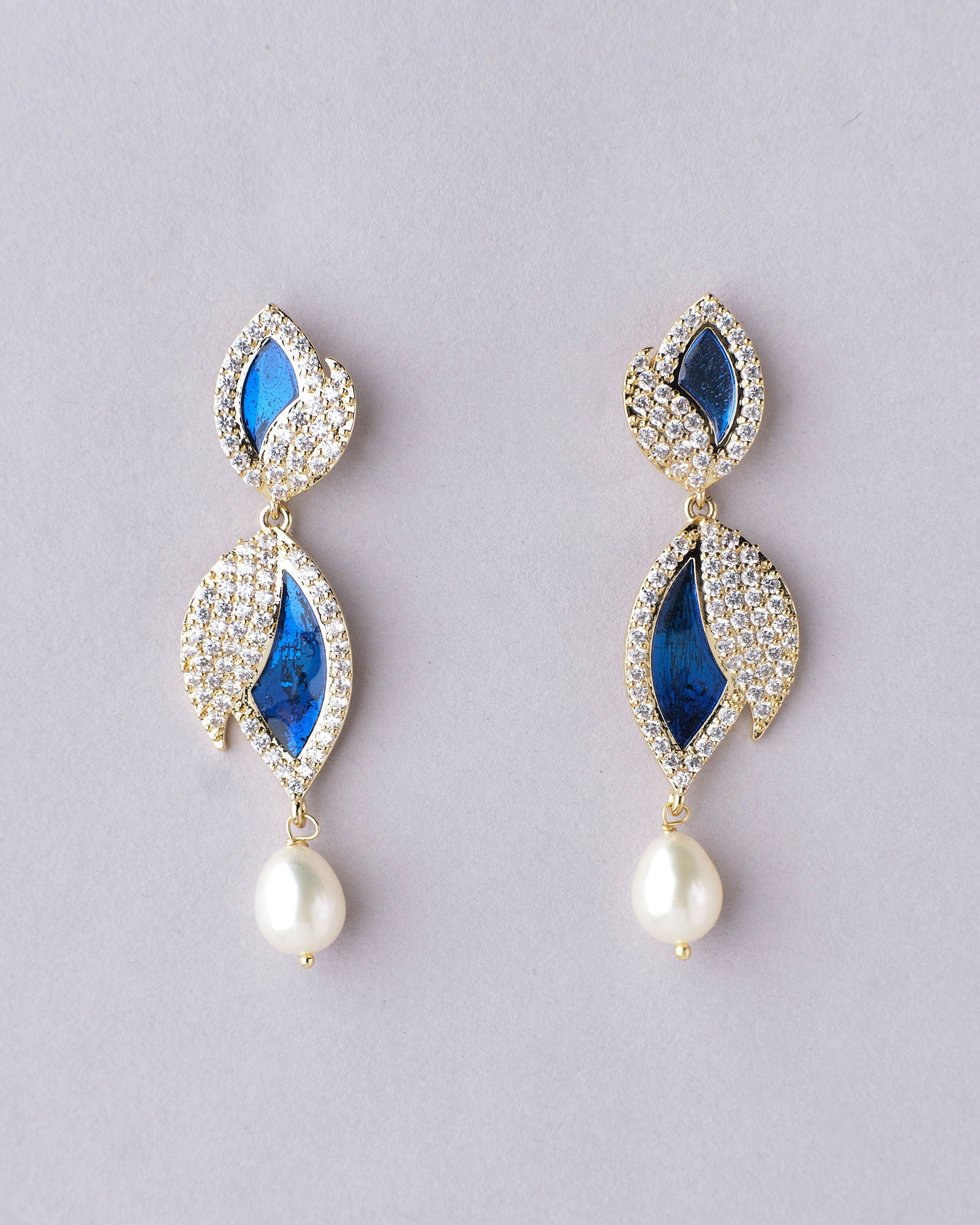 Leafy Ambrosia Dangler Earring - Chandrani Pearls