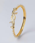Leafy Classy Real Pearl Bangle - Chandrani Pearls
