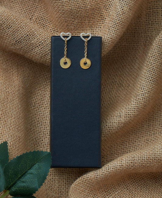 Little Heart Hanging Earring - Chandrani Pearls