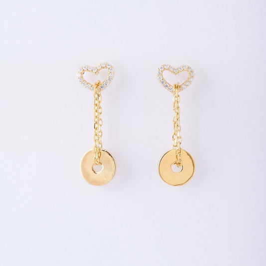 Little Heart Hanging Earring - Chandrani Pearls