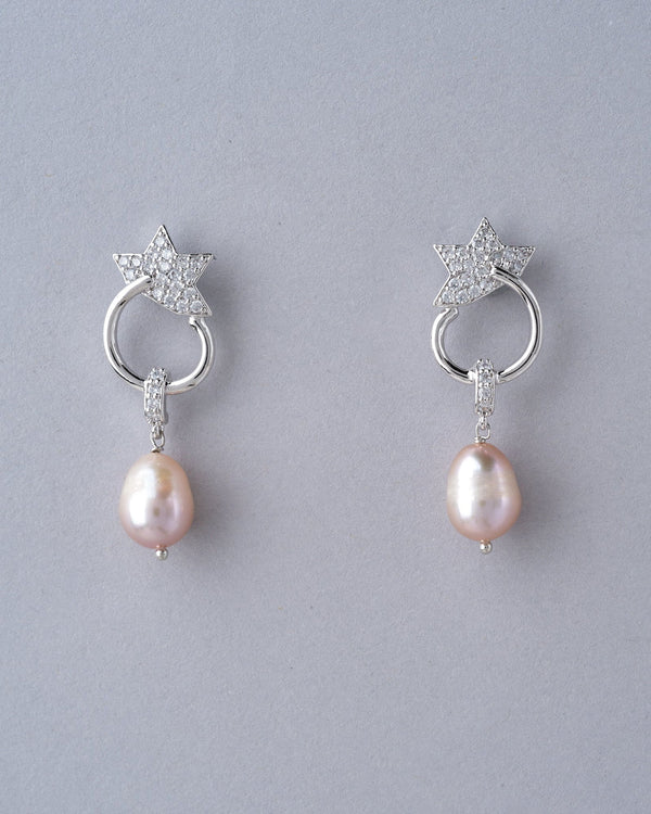 Luminous Grace Star Drop Earring - Chandrani Pearls