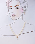 Lustrous Two Line Pearl Necklace Set - Chandrani Pearls