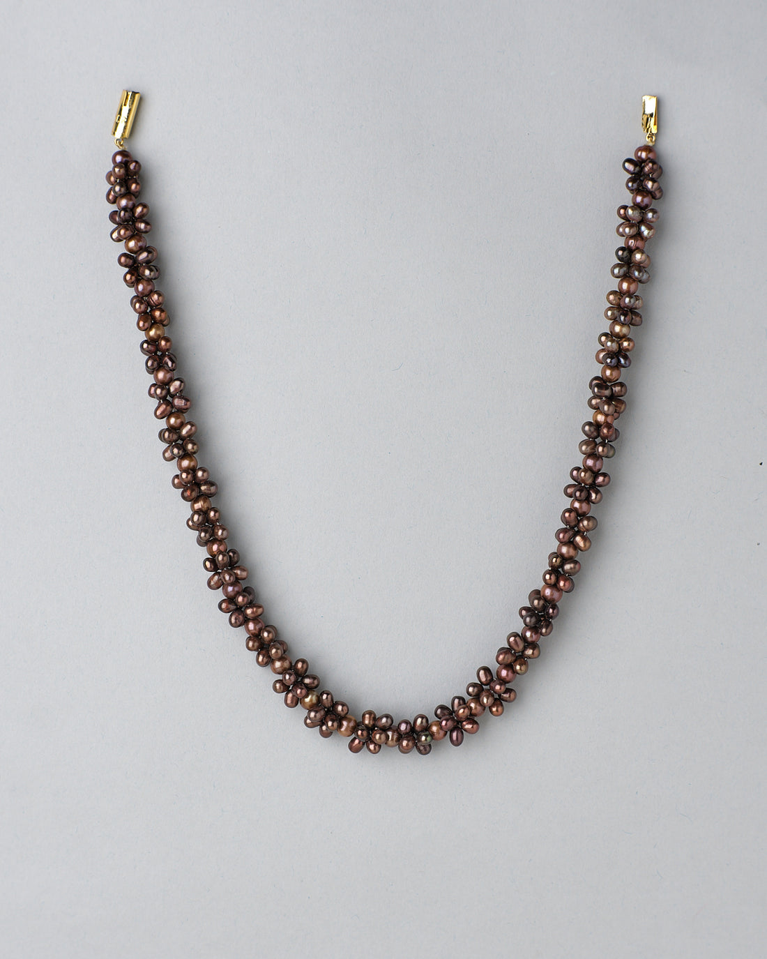 Double-Strand Black Pearl Necklace
