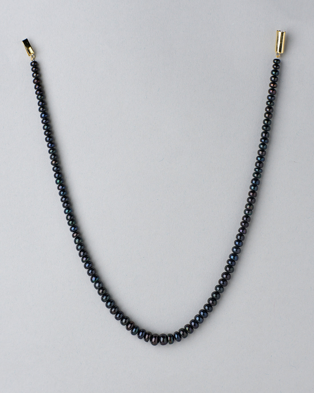 Dark Black Pearl Necklace