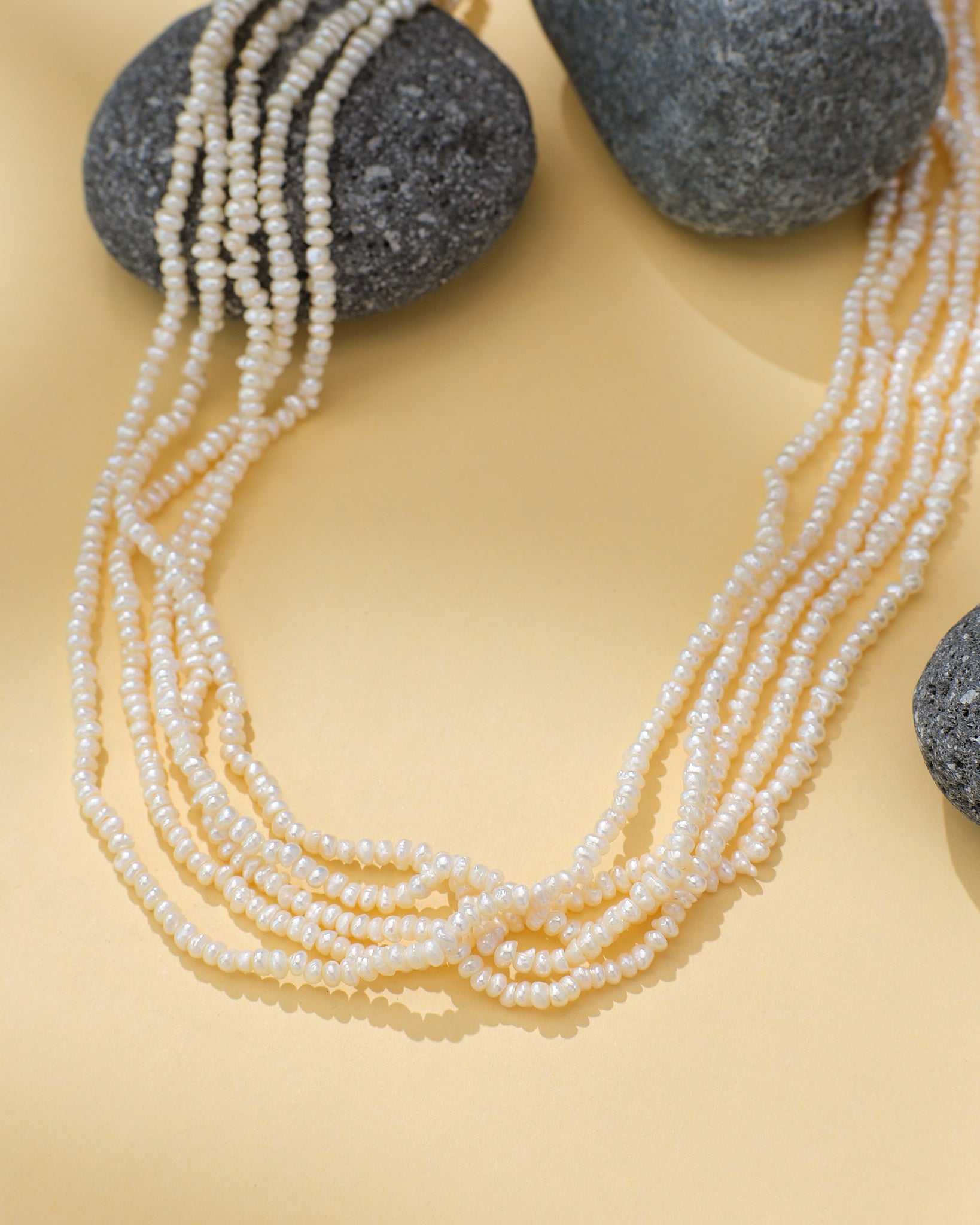 Pearl Twister Accent  Glam Touch Necklace