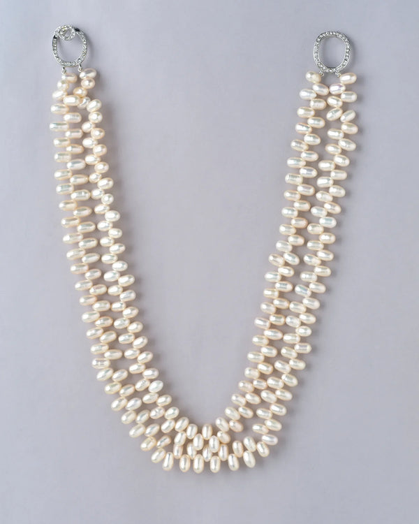 The Lavish Layers Of Elegance Pearl Necklace