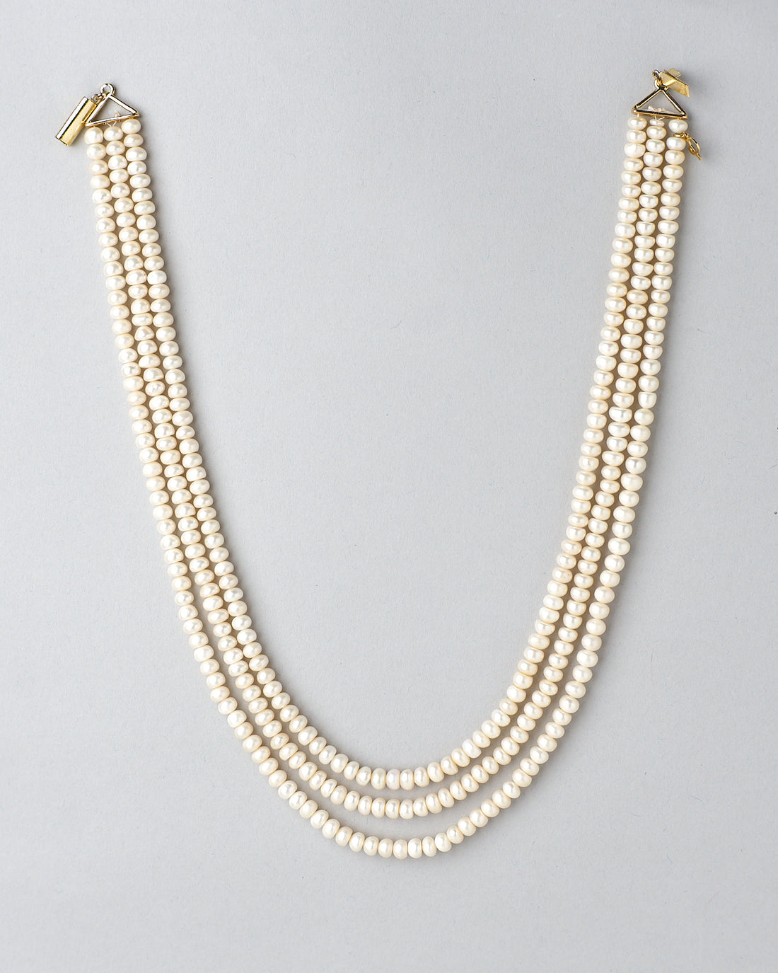 Classic Three-Layer Pearl Necklace