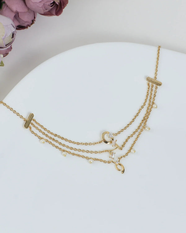 Glazed Ginkgo Chain Necklace