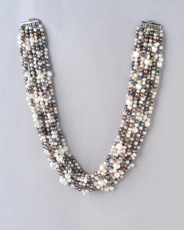 The Anuragini Multi Colour Pearl Necklace