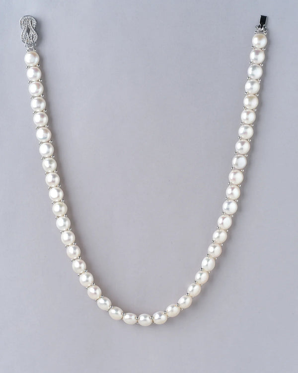 The Smoth Ripple Pearl Necklace