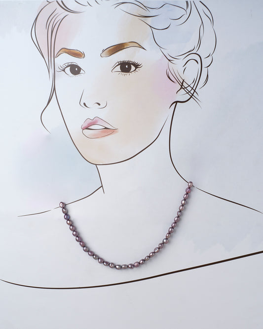 The Splashy Sleet Pearl Necklace