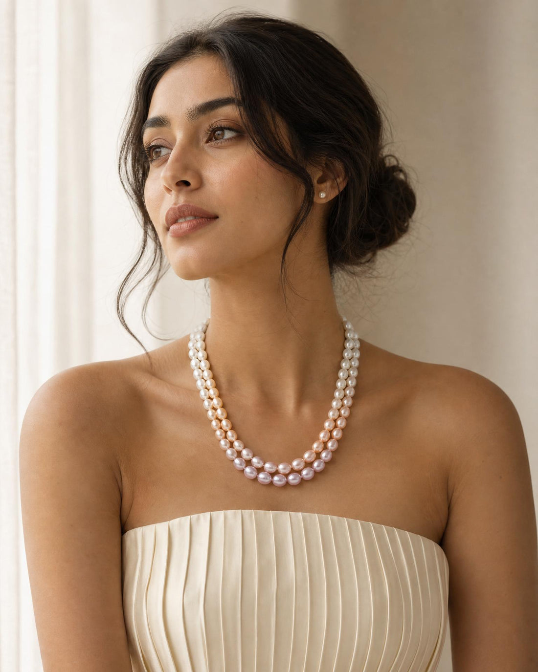 Aurora Blush Freshwater Pearl Necklace