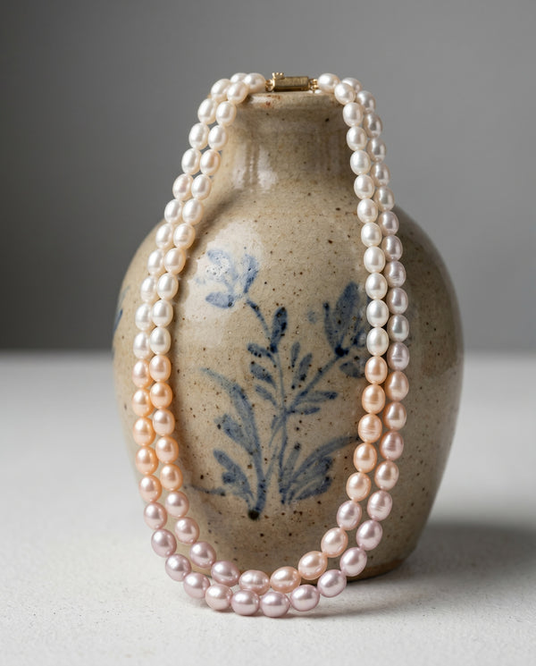 Aurora Blush Freshwater Pearl Necklace