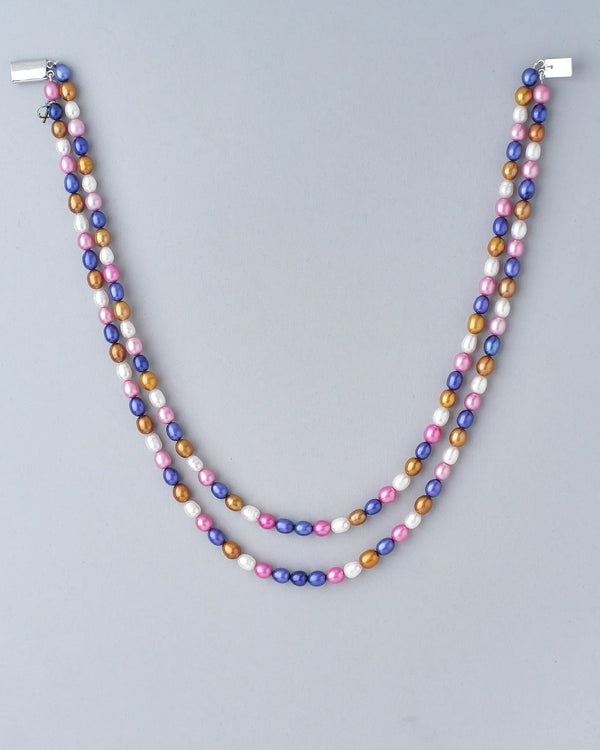Multi Colour Pearl Necklace