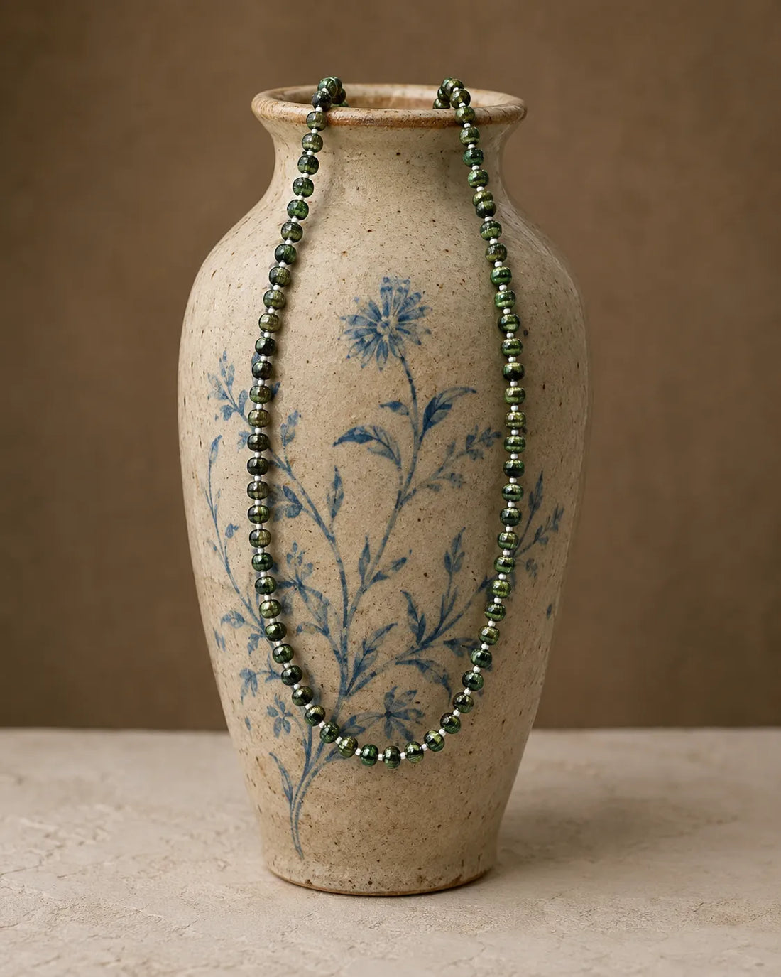 Emerald Noir Pearl Mala