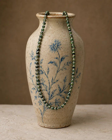 Emerald Noir Pearl Mala