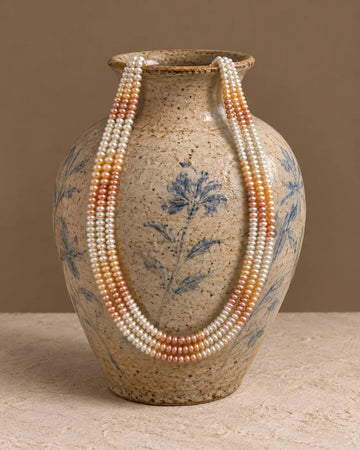 Triple-Strand Ombre Freshwater Pearl Mala