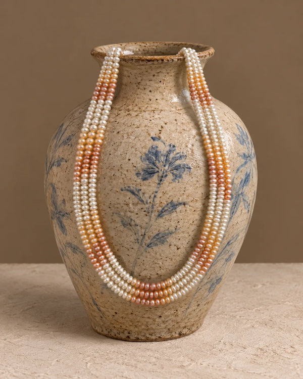 Triple-Strand Ombre Freshwater Pearl Mala