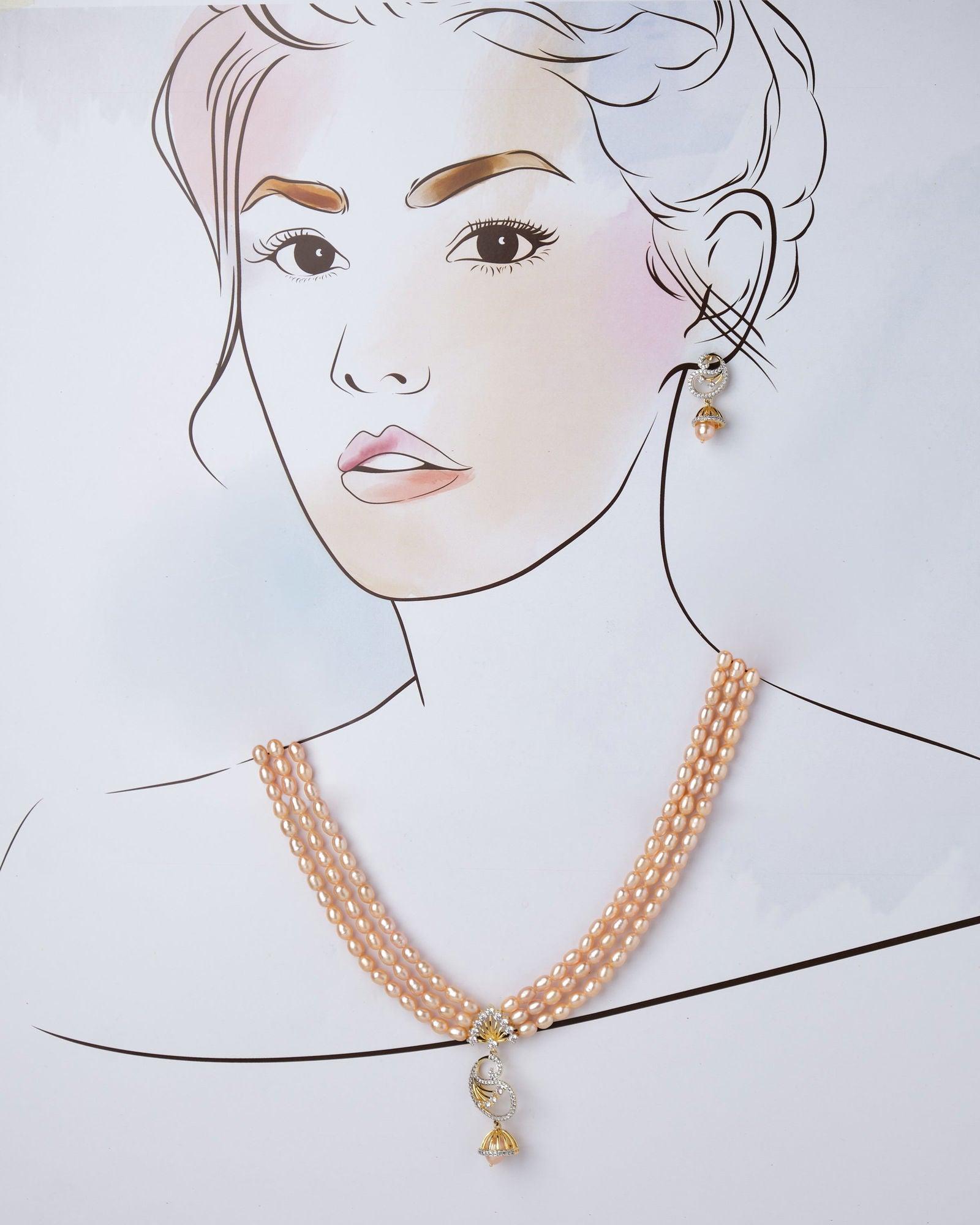 Make Your Mark  Pearl Necklace Set - Chandrani Pearls