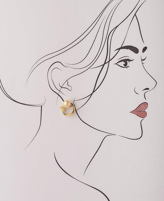 Mini Butterfly Pearl Studded Earring - Chandrani Pearls