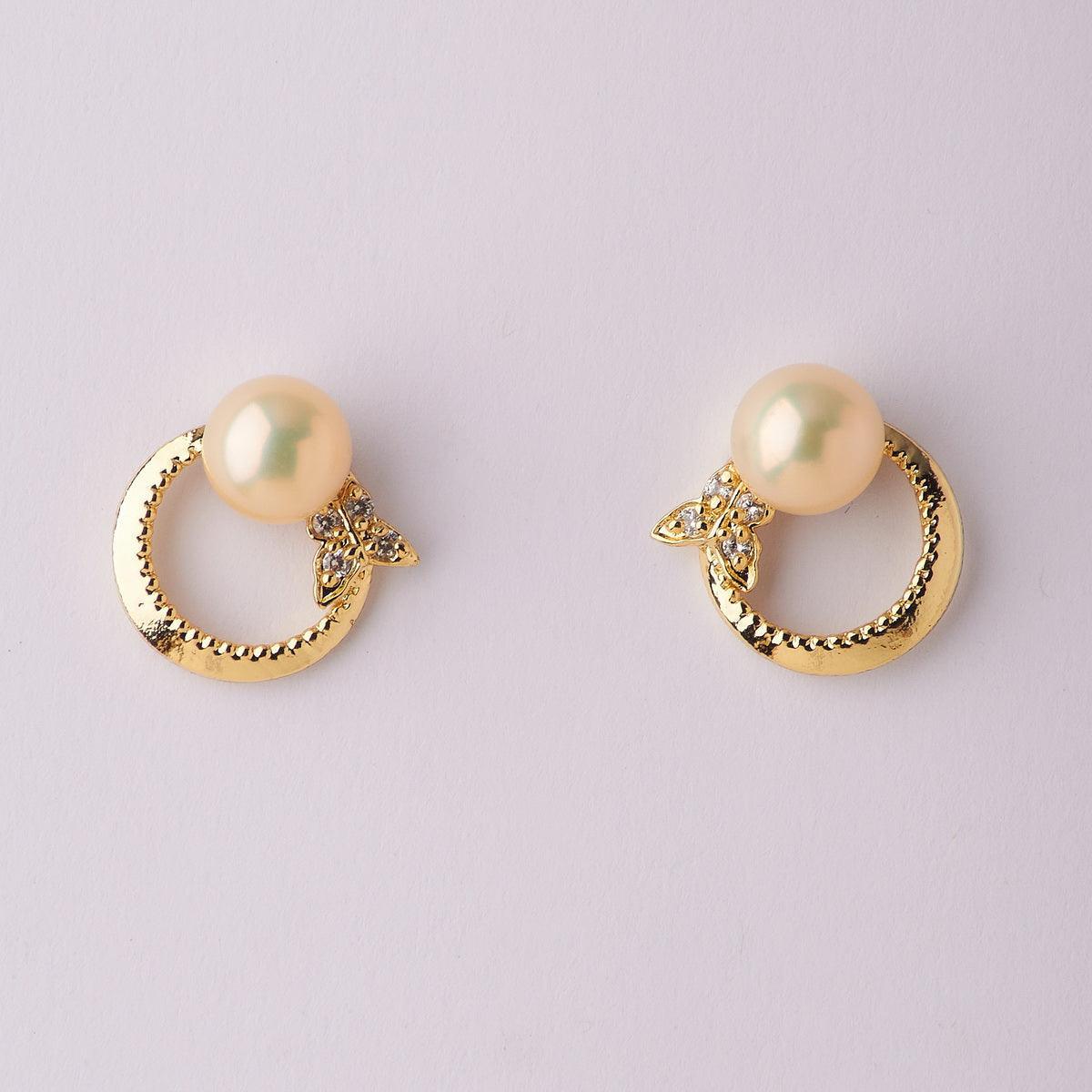 Mini Butterfly Pearl Studded Earring - Chandrani Pearls