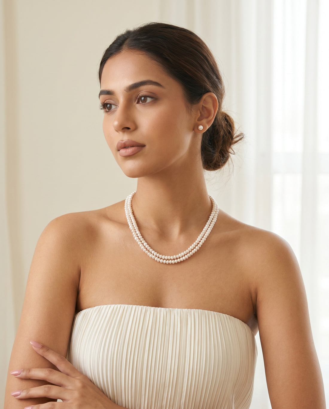 Elegant Double-Strand Pearl Mala