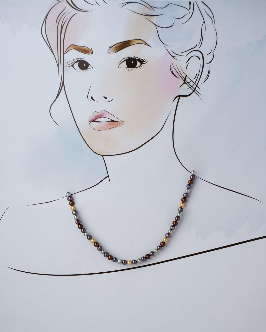 Multi Color Pearl Necklace - Chandrani Pearls