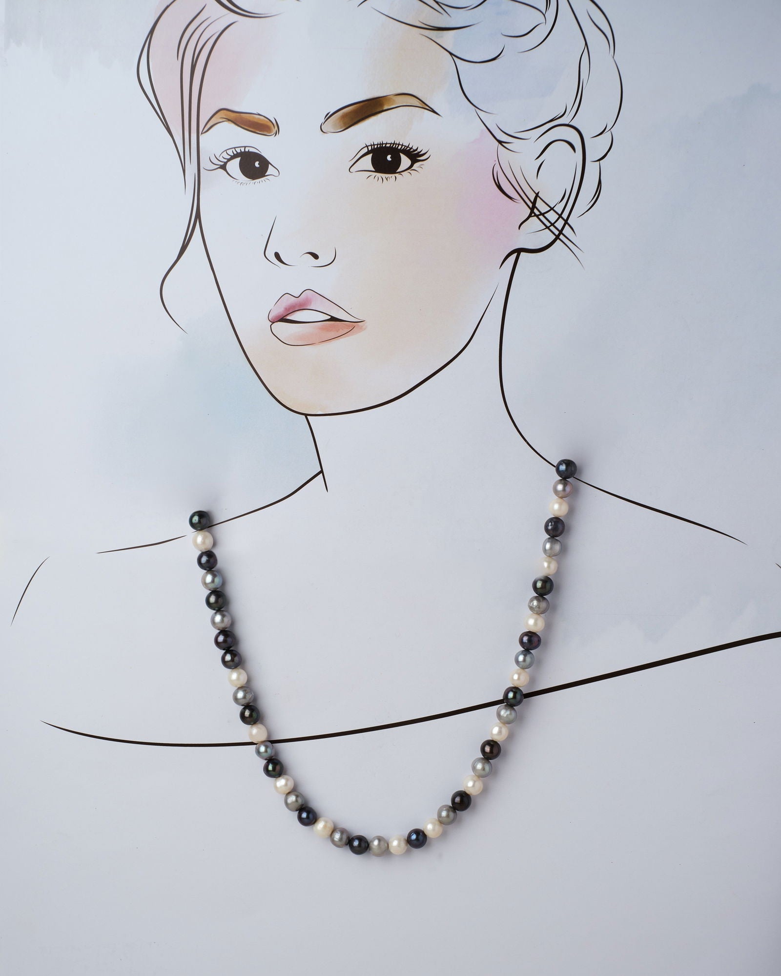 Multi Color Pearl Necklace - Chandrani Pearls