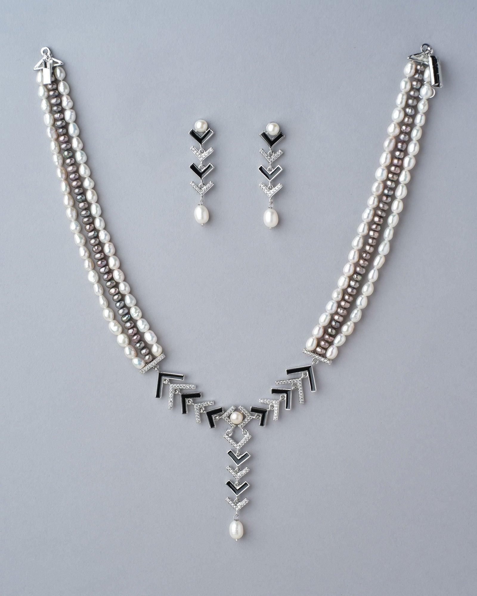 Nerisa Pearl Necklace Set - Chandrani Pearls