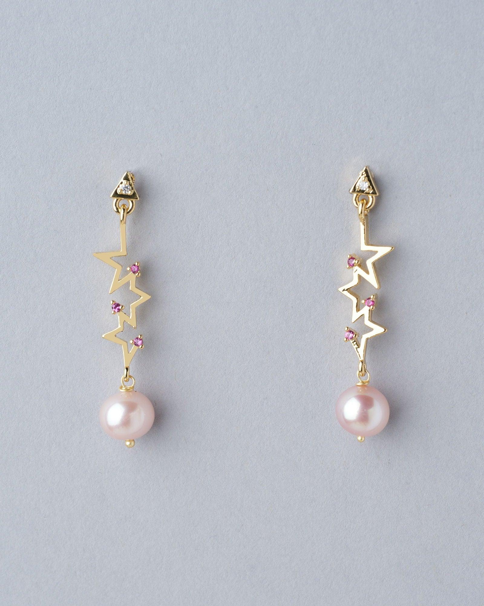 Nicole Star Dangler Earrings - Chandrani Pearls