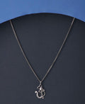 OM Ganesha Silver Pendant with chain - Chandrani Pearls