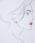Oval Pearl Stud Earring - Chandrani Pearls