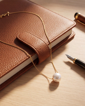 Single Floating Pearl Solitaire Chain Necklace