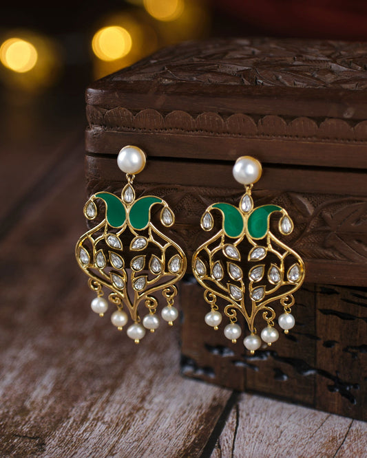 Pratichi Pearl Jhumka - Chandrani Pearls