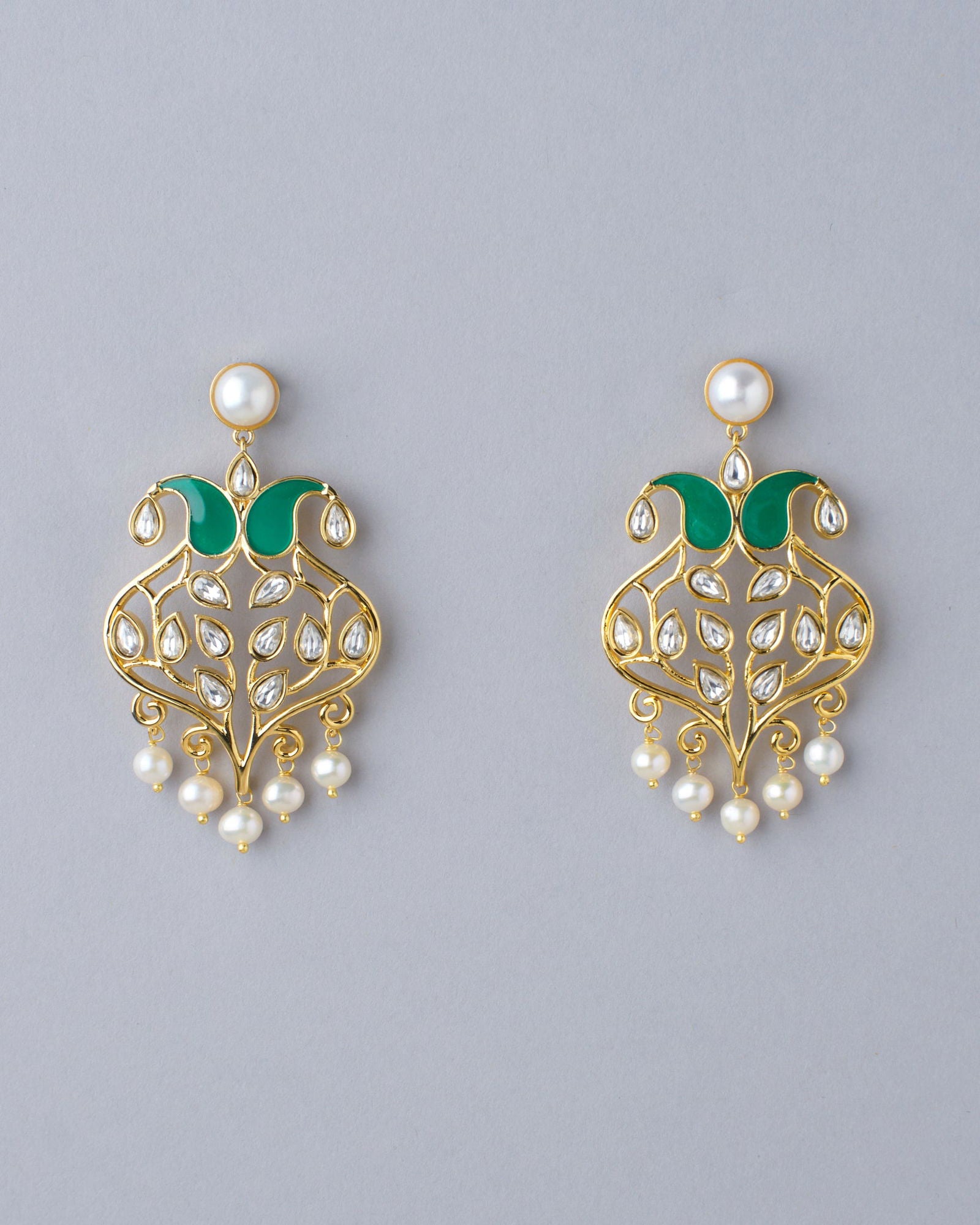 Pratichi Pearl Jhumka - Chandrani Pearls