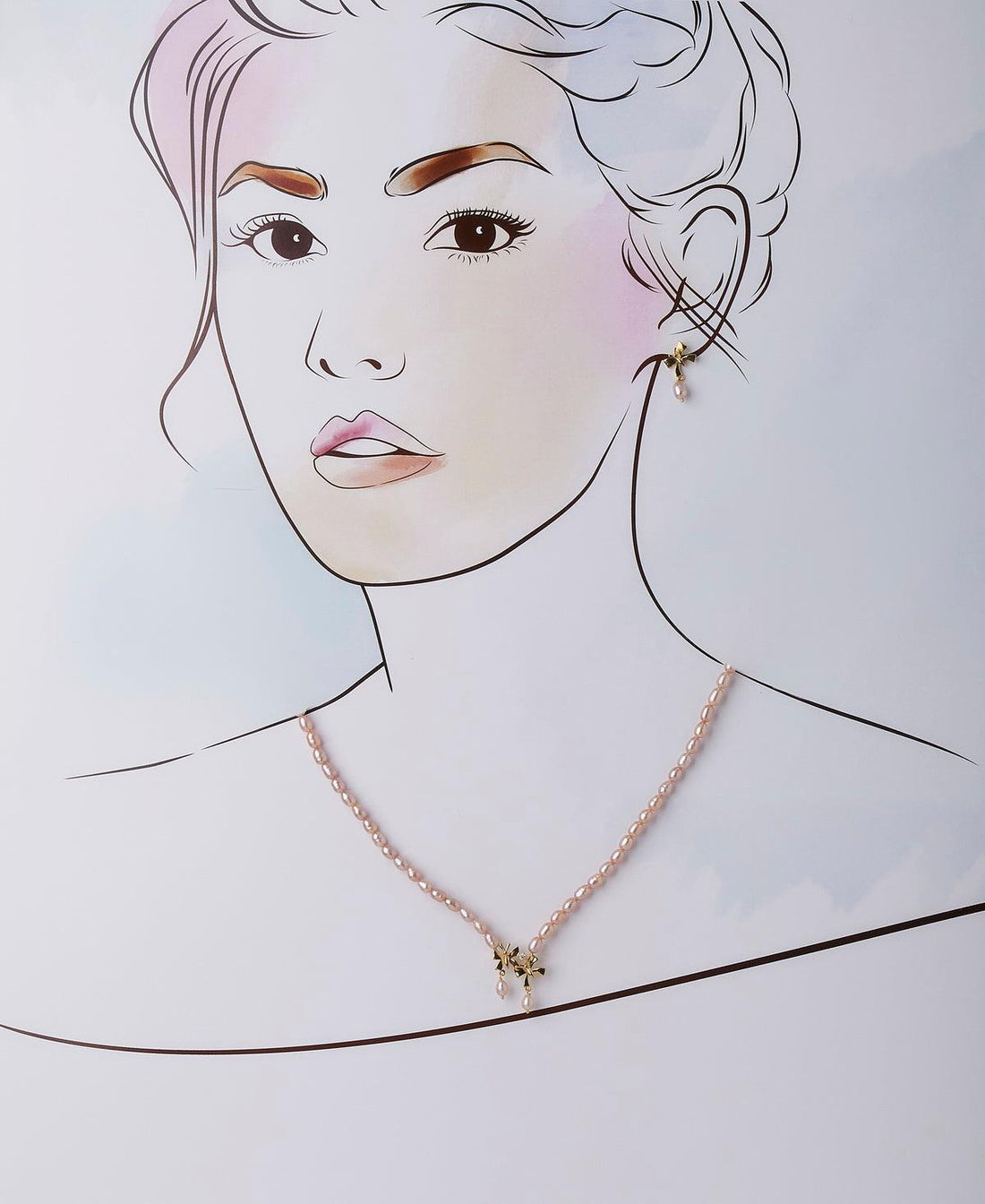 Pretty Butterfly Pearl Necklace Set - Chandrani Pearls